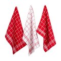 Design Imports Red Waffle Weave Dishtowel Set 70333A